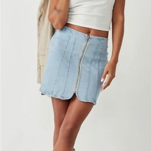 Free People Layla Denim Mini Skirt